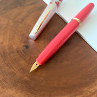 Vintage Pilot Floral Pocket Fountain Pen Pink 14k F Nib Nos Uninked Jp