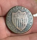 1787 Outlined Shield New Jersey Colonial Copper Coin Nova Caesarea  blm
