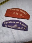 Lot Rare Antique Vintage Natural Bridge Va St Augustine Fl Hat Beanie Skull Cap 
