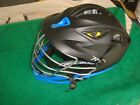 Cascade-r Lacrosse Helmet Flat Black blue Osfm W  Chin Strap  excellent 