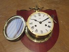 Vintage Schatz Royal Mariner 8 Day Ship   s Bell Clock German Made W key
