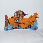 Vintage Hand-painted Teddy Bears Usaf Airplane Kids Coat Rack Hooks