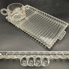 Hazel Atlas Sip N Smoke 8 Piece Luncheon Snack Set For 4 C1950s Made In Usa