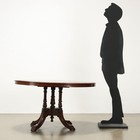 Antique Table Walnut Veneer Italy Xix Century