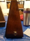 Vintage Wittner Metronome Wood Brass Under Plate Germany Has Key Works 2232