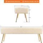 Fumahaus Winter Ottoman Bench Modern Upholstered Bed Bench-lightning Deals