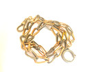 Vintage Rare Beautiful Antique Silver Gilded   Nielo Chain For Pocket Watch   2
