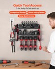 Vevor Power Tool Organizer With Charging Station 3-layer Drill Storage Rack
