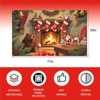 Christmas Photography Backdrop - 71x43 Inch Holiday Decor For Parties