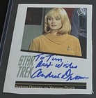 Andrea Dromm Aka Yeoman Smith Star Trek Promo Card Autograph W  Coa   Top Loader