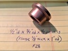 Oilite Flange Bushing Bronze 1 2 Id X 3 4 X 1 2 Brass Bush Shim Spacer Bearing