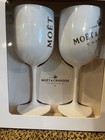 Moet   Chandon White Ice Imperial Acrylic Champagne Glasses X 2 Gift Boxed