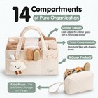 Baby Diaper Caddy Organizer  Baby Basket Shower Gift  Portable Changing Table   