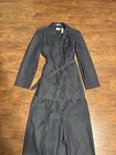 Emma James Stretch Gray 2pc Pant Suit Notch Lapel Jacket Pants Women   s 10