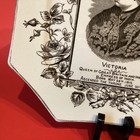 Antique Queen Victoria Plate Polygon Jubilee 1887 Commemorative Plate 9 1 2 