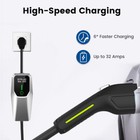 Type2 Portable Ev Charger For All Electric Vehicles 240v 32a 8m 2 Nema Plugs 7kw