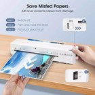 9 Inch White Desktop A4 Thermal Laminator Machine For Home Office School