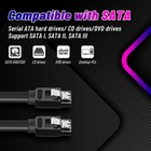 6pack Sata Cable Iii 6gbps Straight Hdd Sdd Data Cable With Locking Latch 15 In