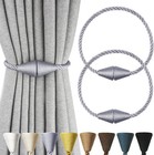2 Pack Magnetic Curtain Tiebacks Rope Modern Handmade Curtain Tie Backs Decor   