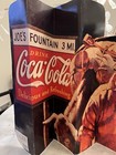 Vintage Coca Cola Cardboard Folding Screen Display Sign 17th National Convention
