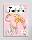 Personalized Nursery Print  Personalized Name Art  Personalized Art  Girl Art