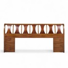 Kent Coffey Perspecta Mid Century Walnut And Rosewood King Headboard