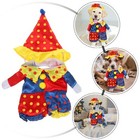 Dog Christmas Costume Dog Clown Costume Pet Costume For Small Dogs And Cats S   