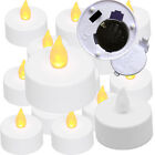 New Flickering 12 Flicker Amber Light Flameless Led Tealight Tea Candles