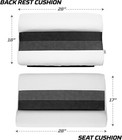Wise 8wd95-1009 Deluxe Series 28  Pontoon Bench Seat Cushion Set  White red char
