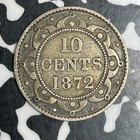 1872-h Newfoundland 10 Cents Lot t6011 Silver 