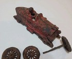 Vintage Hubley Cast Iron Indy Race Car With Driver Rough Parts