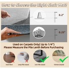 2-pack Office Chair Mat For Carpet 36  X 48  Plastic Heavy Duty Desk Mats Clear