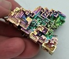 Bismuth One  1  Large Rainbow Crystal Education Teaching Aid - Bonus Ingot 