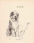 Vintage Lucy Dawson Old English Sheepdog Print Wall Art Decor 5849q