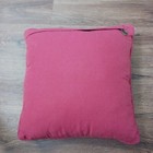 Pier 1 Imports Embroidered 3d Floral Square Throw Pillow Boho 13    X 13   