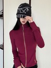 Nwt Define Lu Lulemon Luon Yoga Jacket Wine Red Or Black With Gold Zip All Size