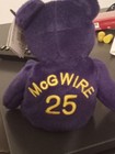 Mlb Mark Mcgwire  25 Purple Plush Beanie Bear Salvinos Bamm Beanos - Nwt