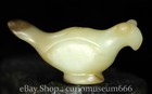 2 9  Old Chinese Natural Hetian Jade Carved Fengshui Bird Animal Amulet Pendant