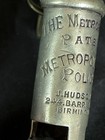 Nice    Numbered Metropolitan Police Birmingham England Whistle W  Chain And Key