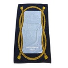 Dolce   Gabbana Light Blue Logo Beach Towel Nautical Rope Design Nwot