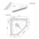 Goodyo Corner Shower Base Neo-angle 36x36 Shower Pan Center Drain