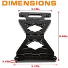 Black Saddlebag Lid Supports Stoppers For Harley Touring 2014-2026 Models  Pair