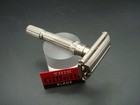 Vintage Gillette Slim Adjustable 1-9 De Safety Razor   Blade K4 Date Code