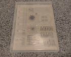  new  Stampin Up  Perfectly Wrapped Clear Stamps  set Of 17  Phrases Gifts