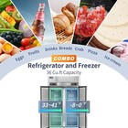 48  Commercial Fridge Freezer Combo  2 Door  Stainless Steel  36 Cu ft