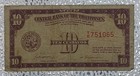 1949 Philippines 10 Centavos Bank Note English Series