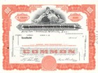 Vintage Original Stock bond Certificates - All Different - Lot Of 10