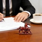 Wooden Horse Figurine 2026 Chinese New Year Horse Good Luck Decor Animal Statue