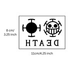 Law Temporary Tattoo  One Piece Anime Tattoo  Darkens After 24 Hrs  Last 2 Weeks