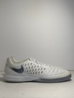 Nike Lunargato Ii Indoor Soccer Cleats White Chrome 580456-105 Men   s Size 12